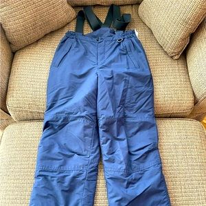 Lands’ End Ski Snowboard Winter Insulated Bib Overalls Navy Size 16 - EUC!